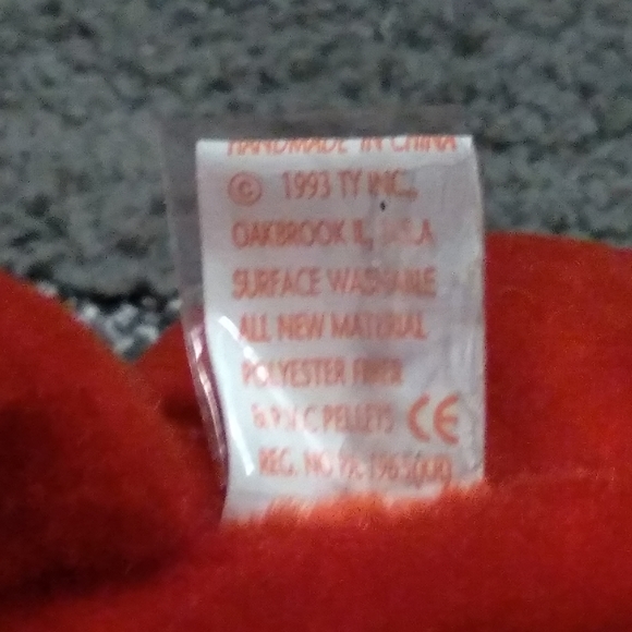 4/3 Digger The Crab Beanie Baby NWMT - Picture 5 of 5